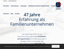 Tablet Screenshot of kappes-partner.com